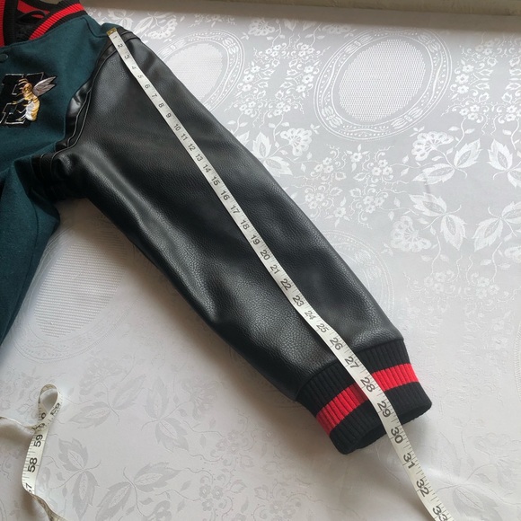 Hudson Outerwear Bomber Jacket Black/Green Winter Coat Men’s Size XL Embroidered - Picture 11 of 16